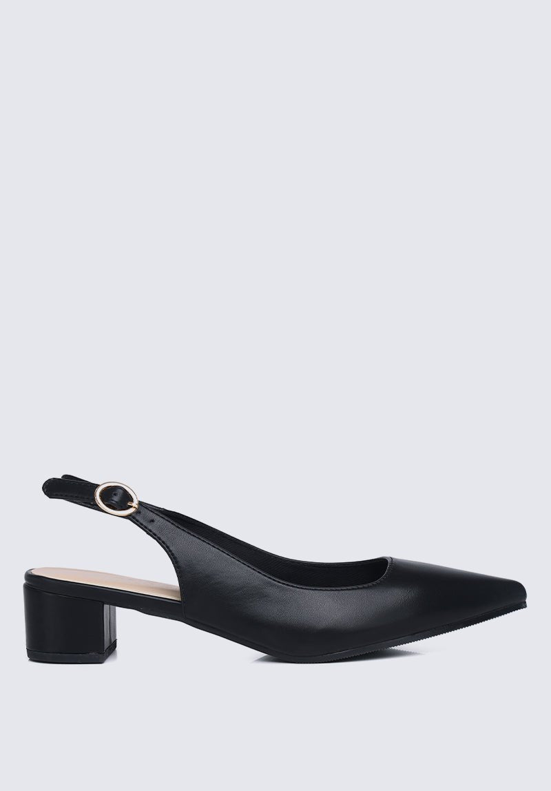 Valerie Comfy Heels In BlackShoes - myballerine