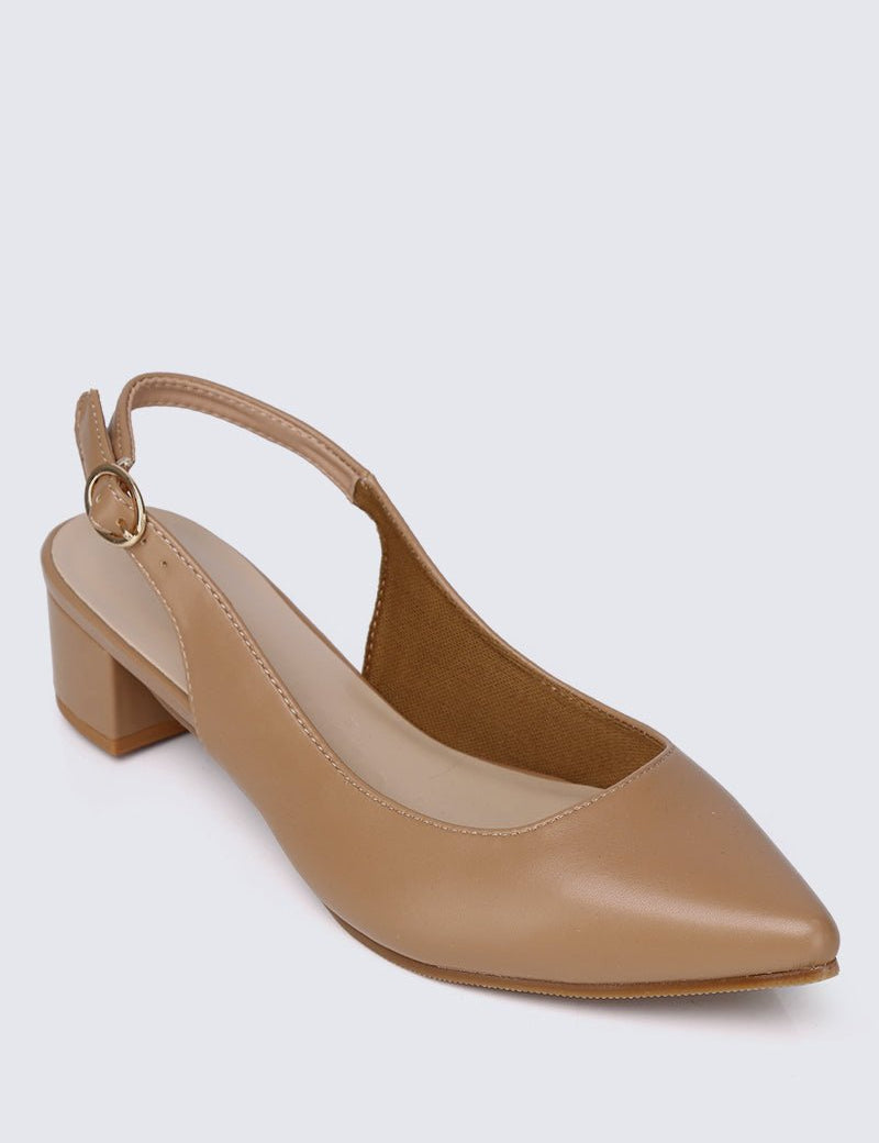 Valerie Comfy Heels In TanShoes - myballerine