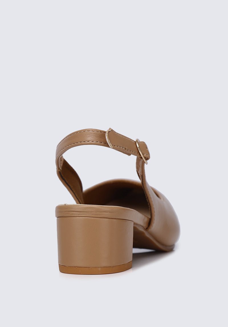 Valerie Comfy Heels In TanShoes - myballerine