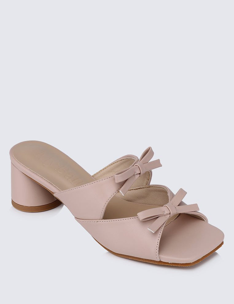 Venus Comfy Heels In NudeShoes - myballerine