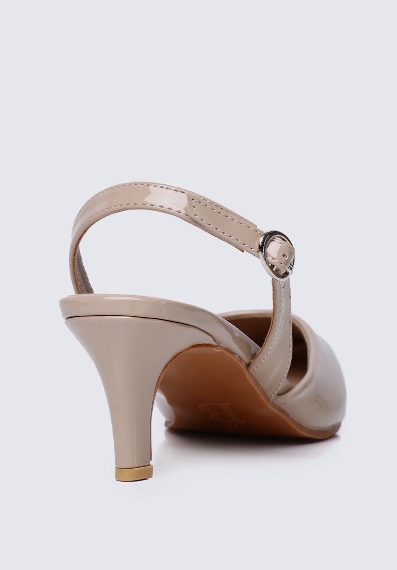 Vicky Comfy Heels In AlmondShoes - myballerine