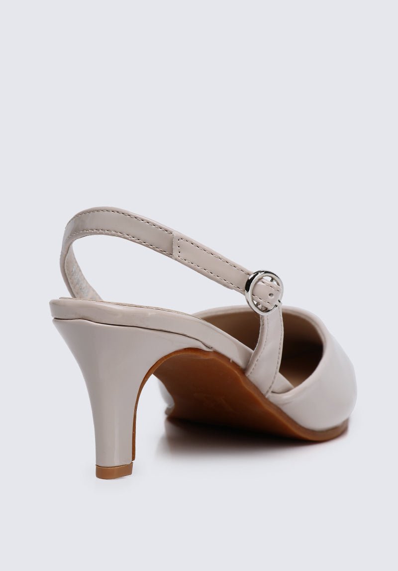 Vicky Comfy Heels In Beige - myballerine