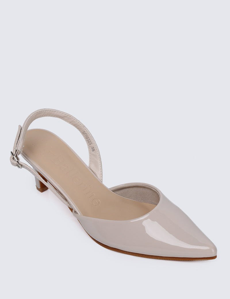 Vicky Comfy Heels In Beige - myballerine