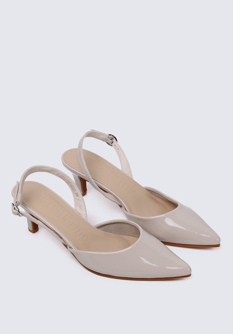 Vicky Comfy Heels In Beige - myballerine