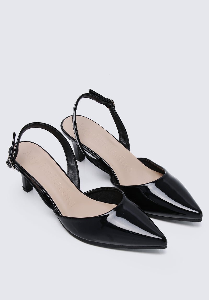 Vicky Comfy Heels In BlackShoes - myballerine