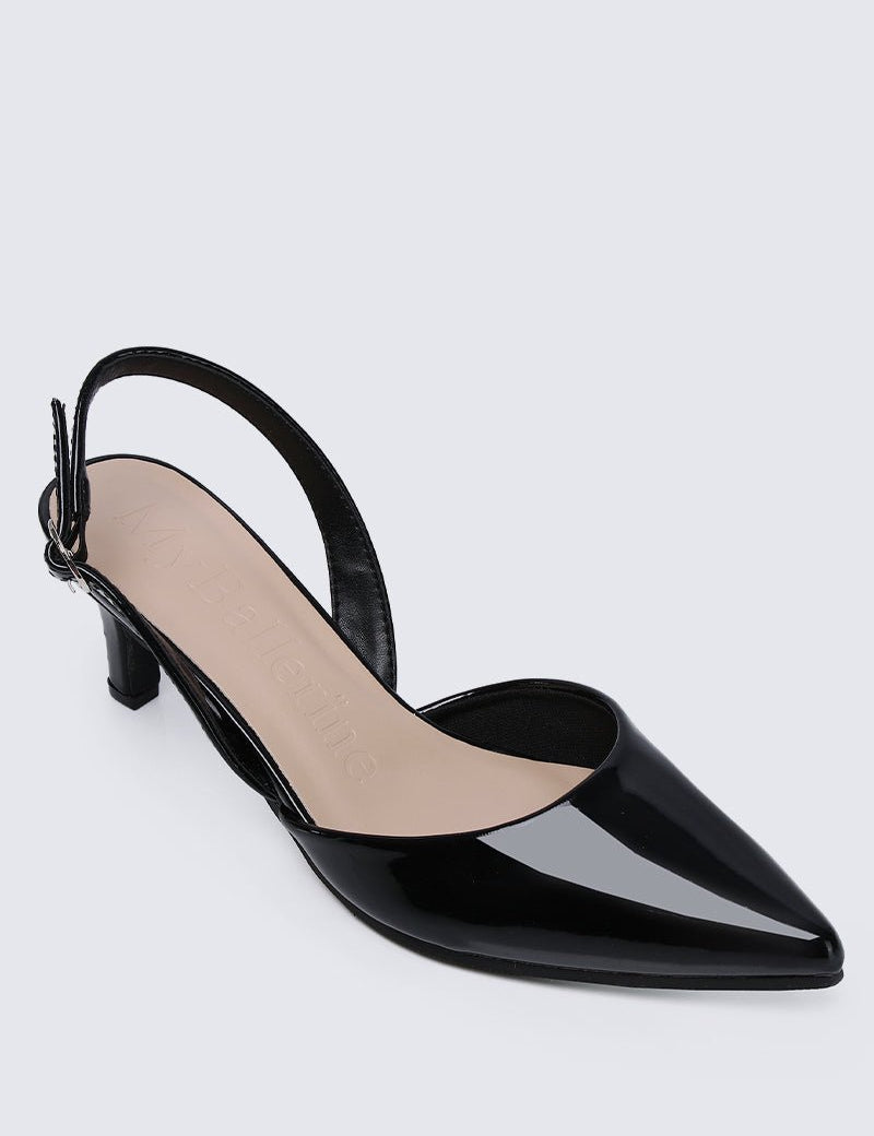 Vicky Comfy Heels In BlackShoes - myballerine