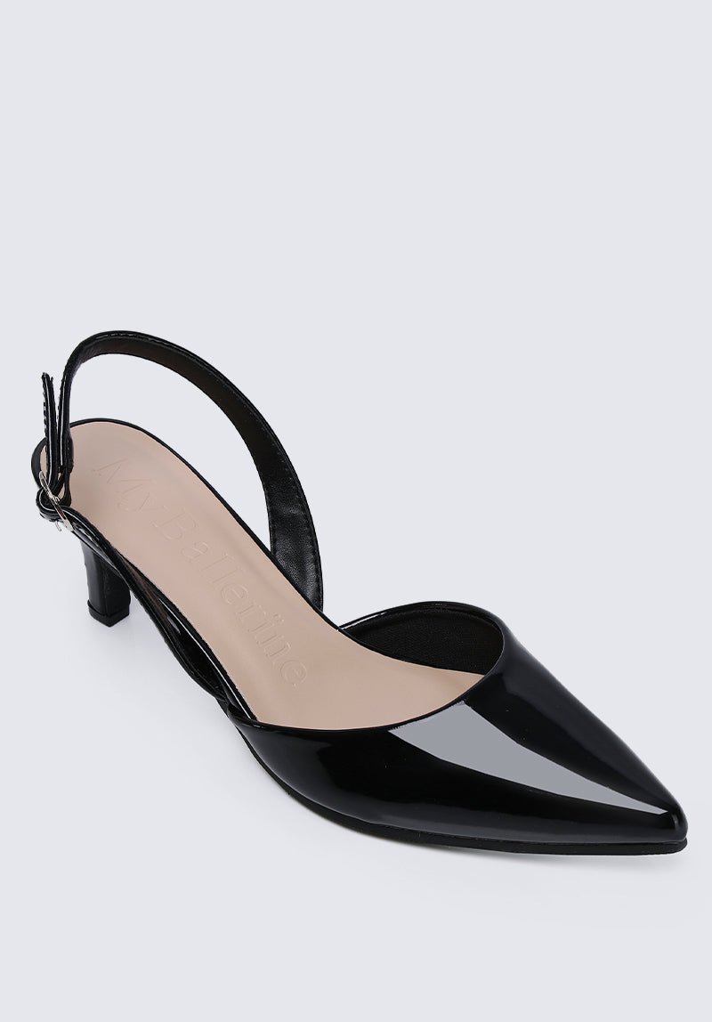 Vicky Comfy Heels In BlackShoes - myballerine