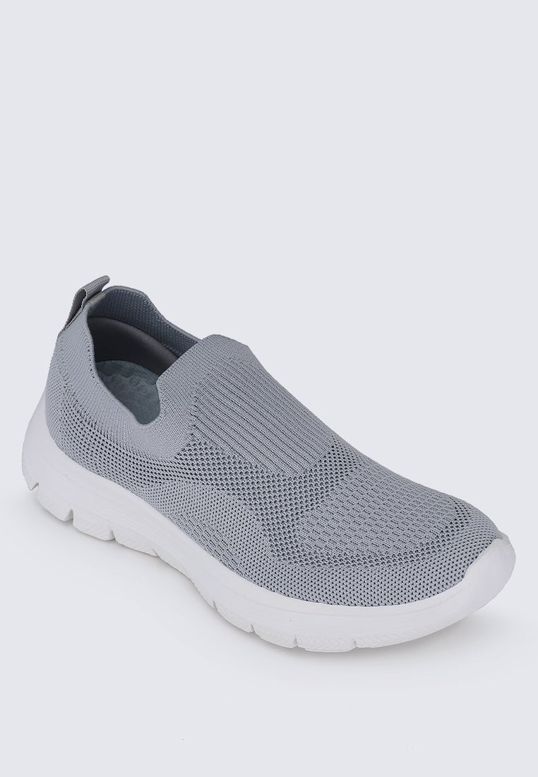 WalkEase Comfy Sneakers In GreyShoes - myballerine