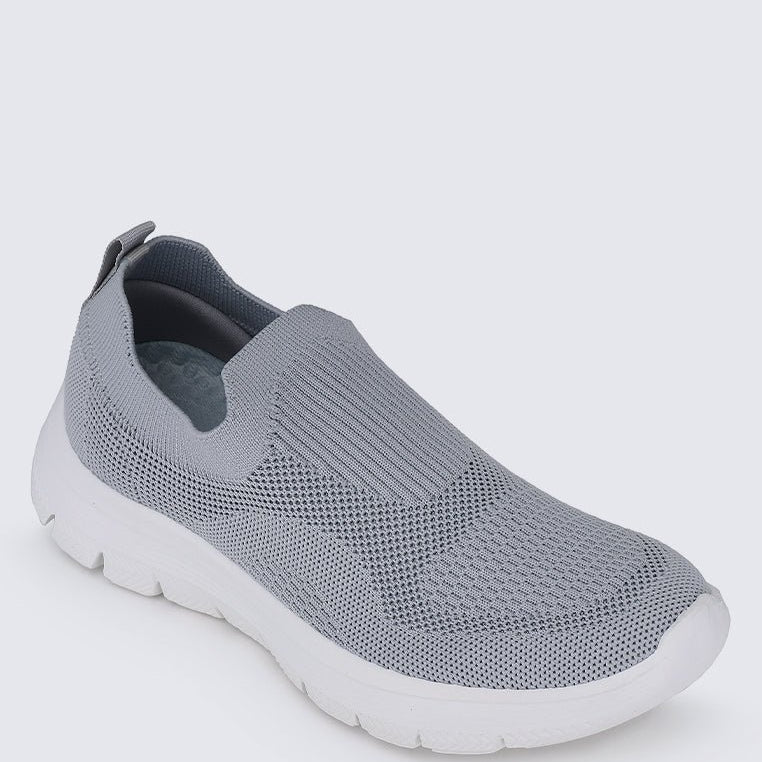 WalkEase Comfy Sneakers In GreyShoes - myballerine