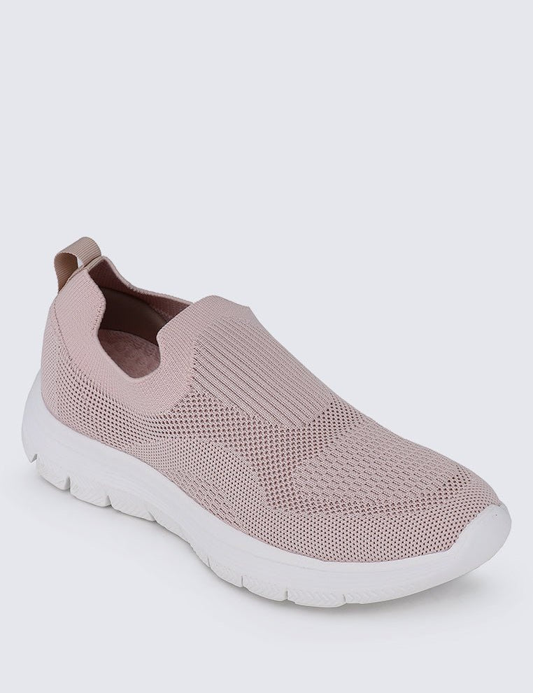 WalkEase Comfy Sneakers In PinkShoes - myballerine