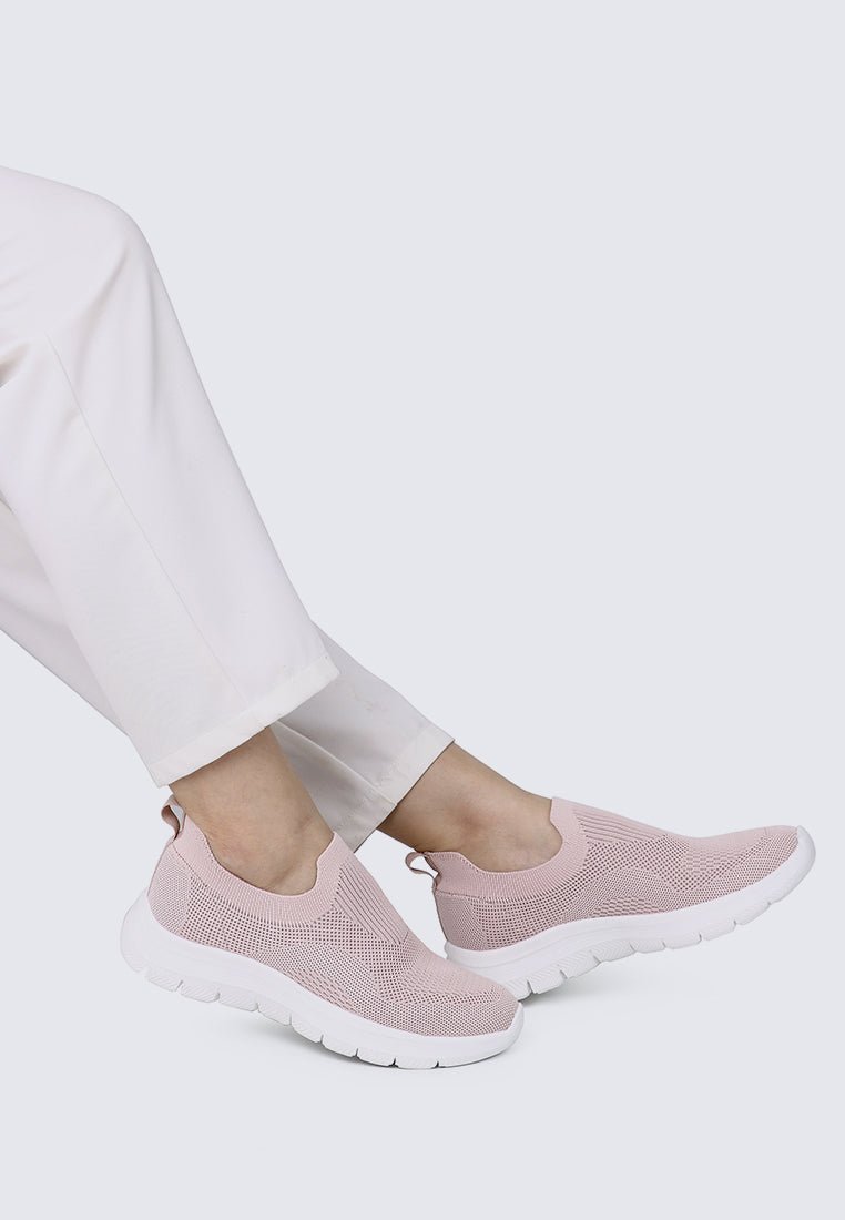 WalkEase Comfy Sneakers In PinkShoes - myballerine