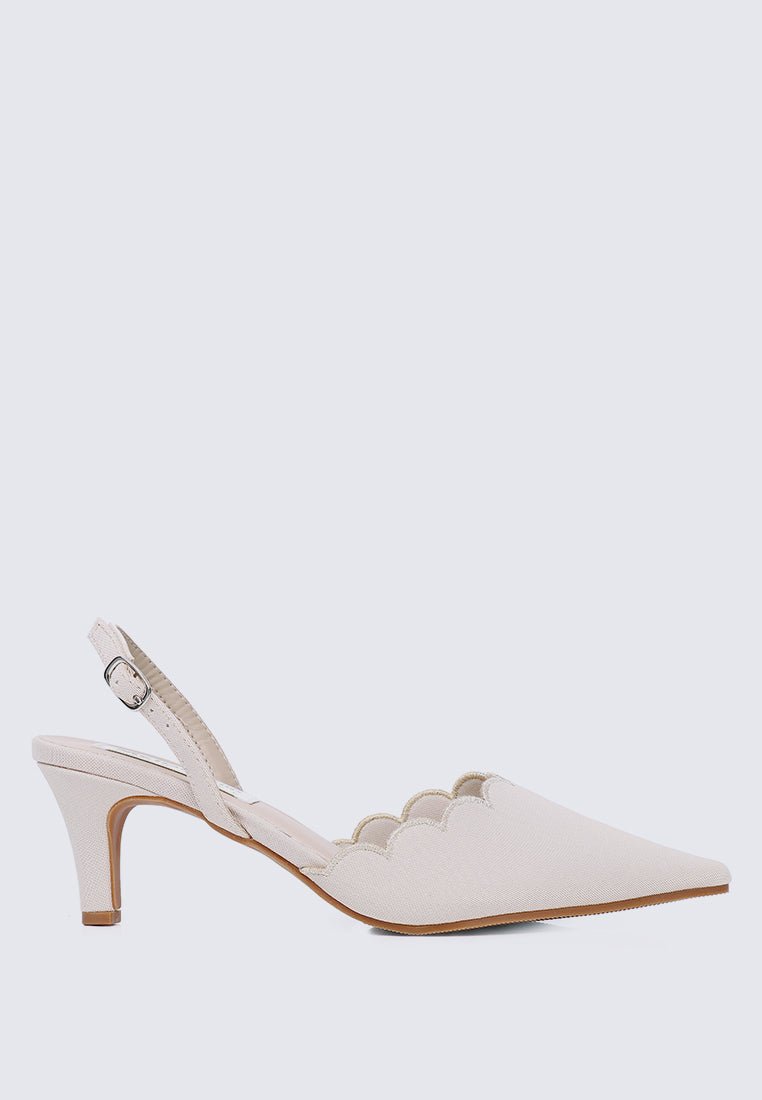 Yolanda Comfy Heels In NudeShoes - myballerine