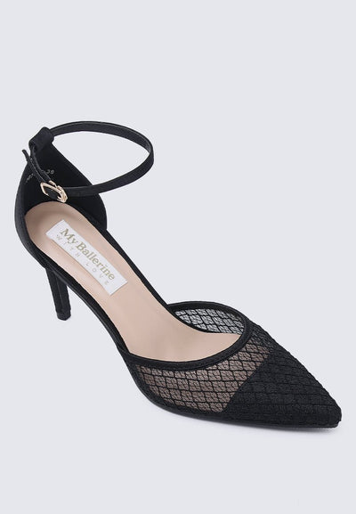 Zuri Comfy Heels In BlackShoes - myballerine