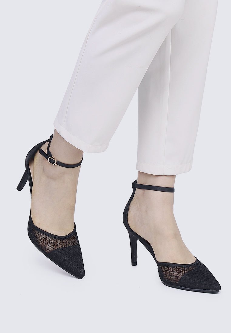 Zuri Comfy Heels In BlackShoes - myballerine