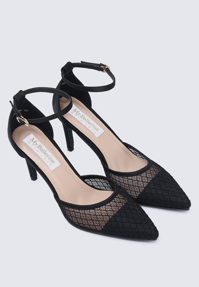 Zuri Comfy Heels In BlackShoes - myballerine