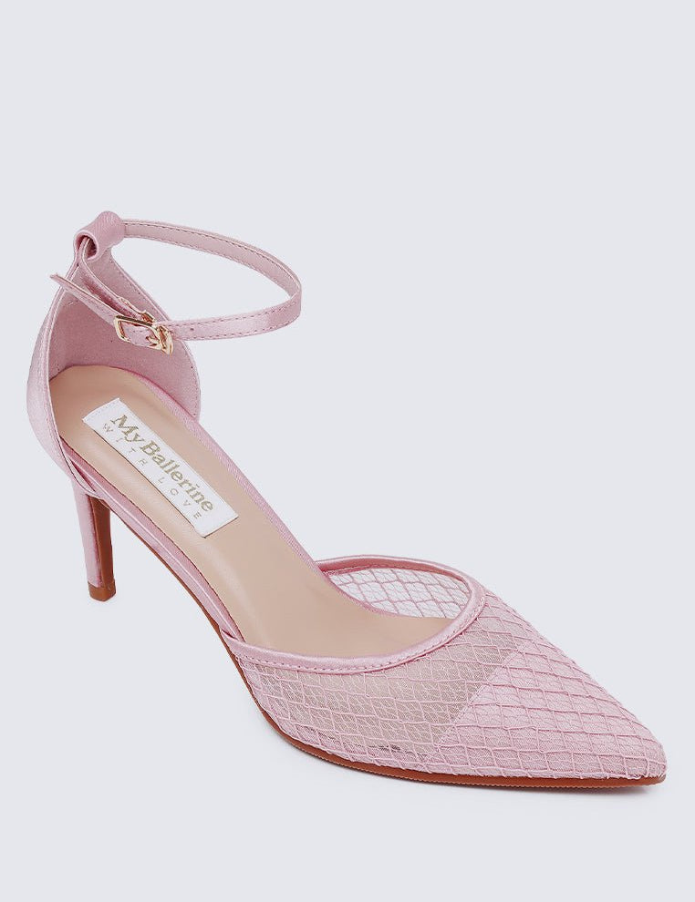 Zuri Comfy Heels In Dusty PinkShoes - myballerine