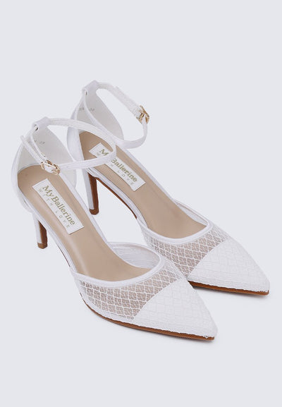 Zuri Comfy Heels In Off WhiteShoes - myballerine