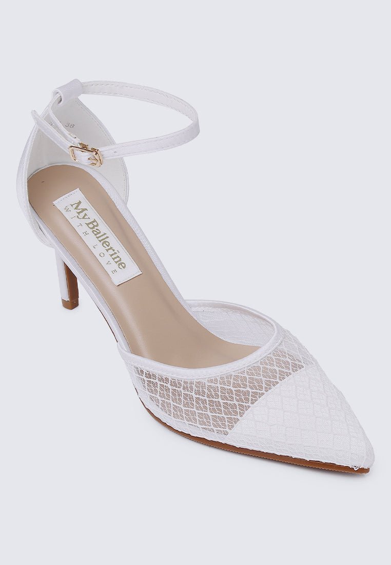 Zuri Comfy Heels In Off WhiteShoes - myballerine