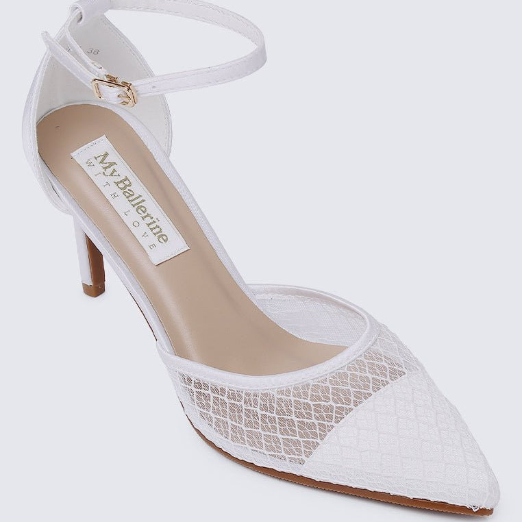 Zuri Comfy Heels In Off WhiteShoes - myballerine