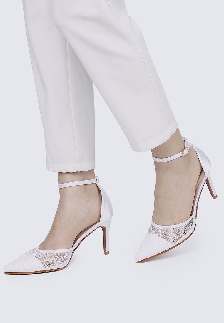 Zuri Comfy Heels In Off WhiteShoes - myballerine